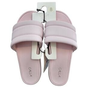 Calia SoleForm Slide Sandals Womens Size 8 Pink Darling Flip Flops Beach Resort